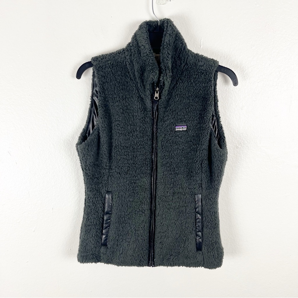 Patagonia Los Gatos Fleece Full Zipper Pockets Sleeveless Vest Medium Hiking